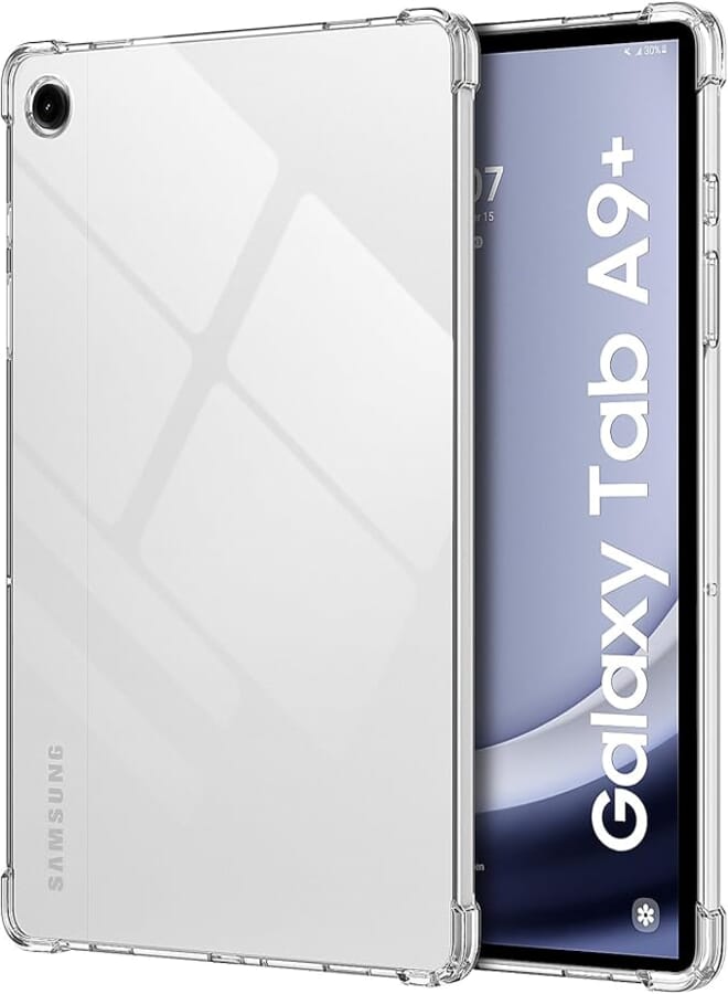 MoKo Case for Samsung Galaxy Tab A9 Plus 11 Inch 2023 (SM-X210/SM-X216/SM-X218), Ultra Slim Soft Flexible Transparent TPU Skin Bumper Back Cover Shell for Samsung Galaxy Tab A9+ 2023, Clear